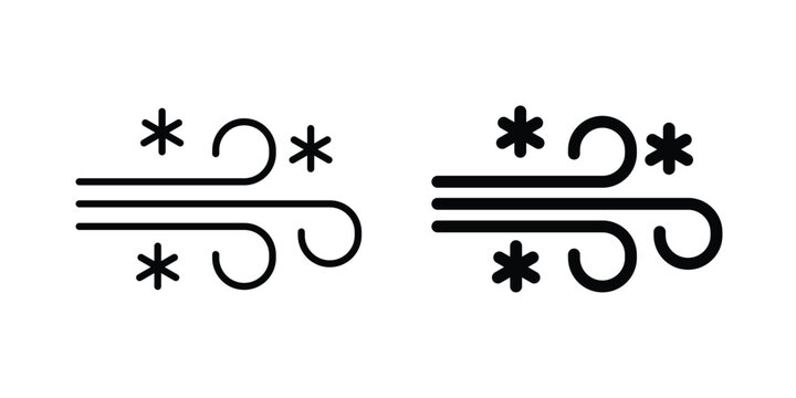 Snow blowing icon