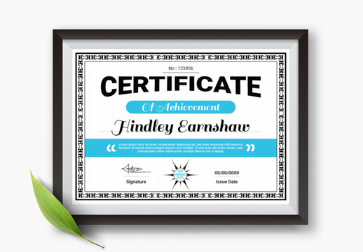Modern Diploma Certificate Award Template
