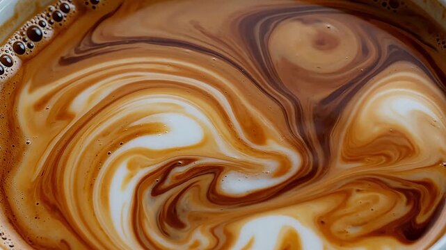 Microstructure of Italian Espresso Tiger Stripes in Emulsified Oils