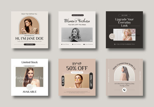 Minimal Fashion Social Media Template
