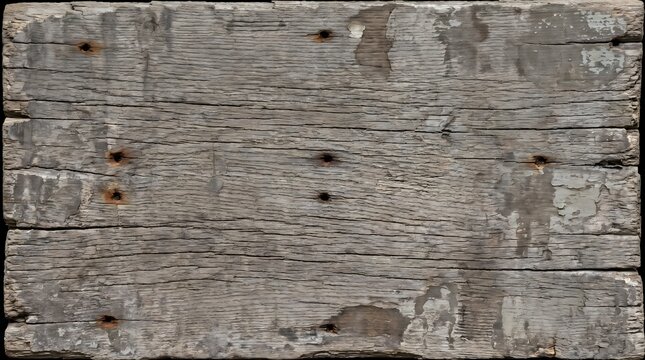 Close-up of old weathered wooden planks with nails and rustic texture