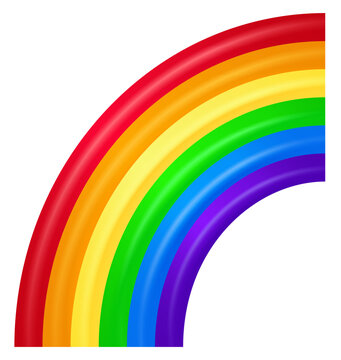 Rainbow emoji, vector illustration isolated on transparent background.