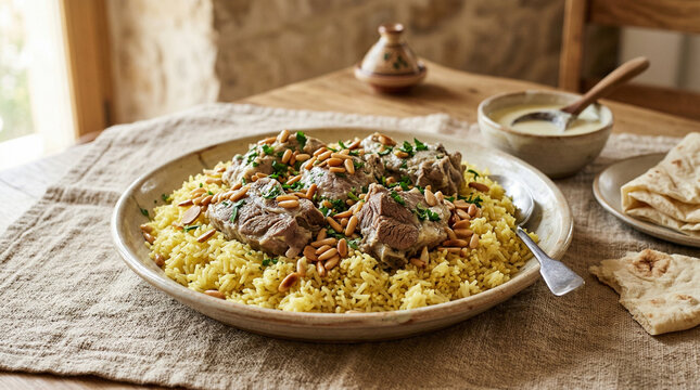 Mansaf Jordanian dish