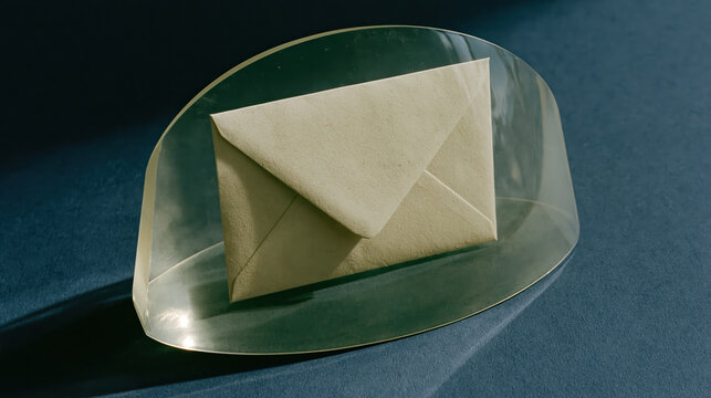 Envelope paper transparent shield phishing security email defense dark background protection message fraud scam privacy caution alert warning