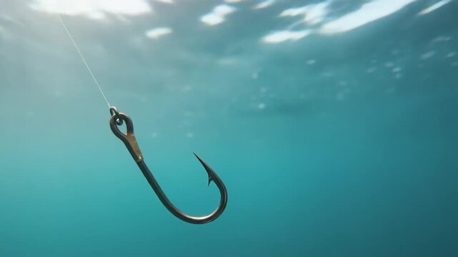 Hook in the sea.