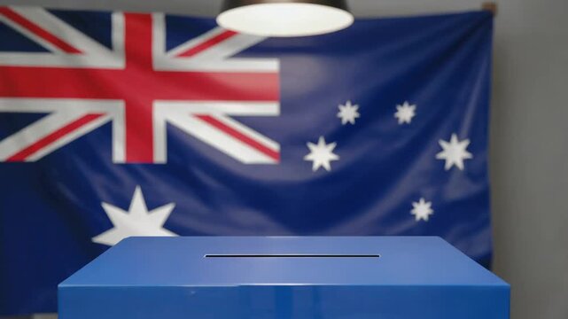 Elections in Australia. Ballot box.
