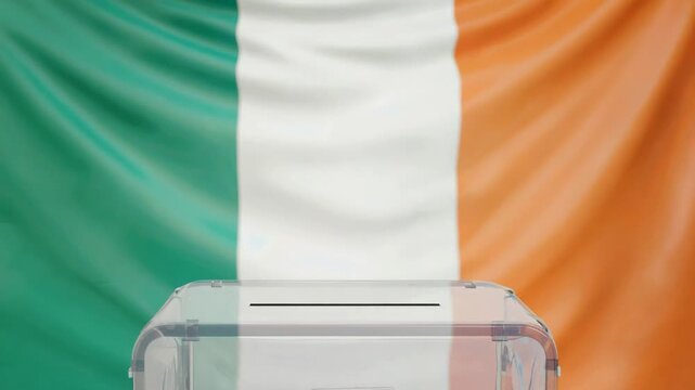 Elections in Ireland. Ballot box.