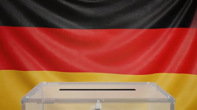 Elections in Germany. Ballot box.