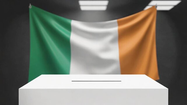 Elections in Ireland. Ballot box.
