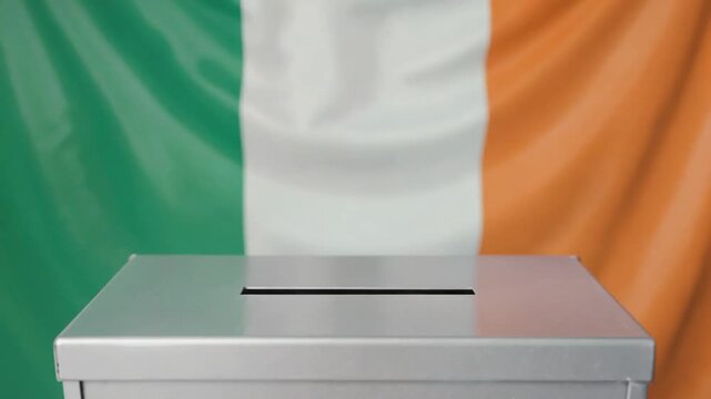 Elections in Ireland. Ballot box.