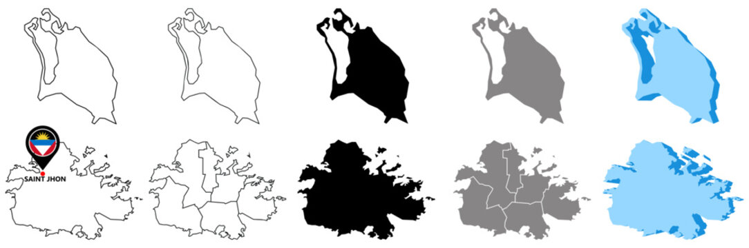 set collections Bermuda map infographic icon. High detailed stylized Bermuda map flag, border, 3D geometric, silhouette. Bermuda map pinned symbol design vector illustration