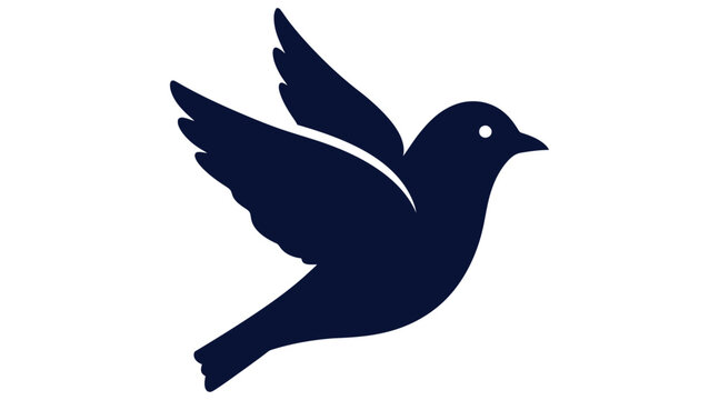 Dark blue wallet icon with white outline on white background