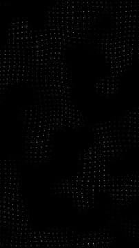 Verticle dots backdrop in black Motion Graphic Video. Abstract Dot Wave Pattern On Black Background Motion Graphics Animated. 