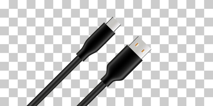 USB-Type C to USB-A cable for device connectivity and data transfer