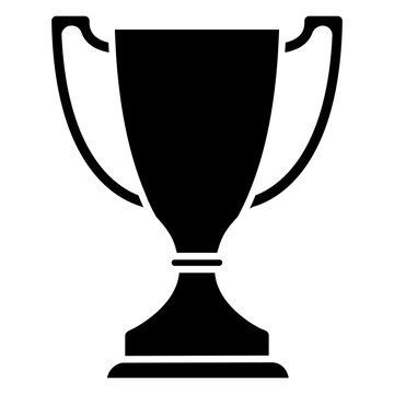 Champions cup icon vector. Trophy illustration sign. Winner symbol. Champion webicon. First place logo.
