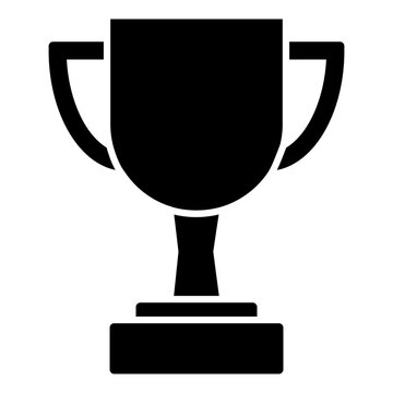 Champions cup icon vector. Trophy illustration sign. Winner symbol. Champion webicon. First place logo.