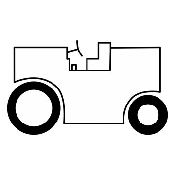 ロードローラーのイラスト