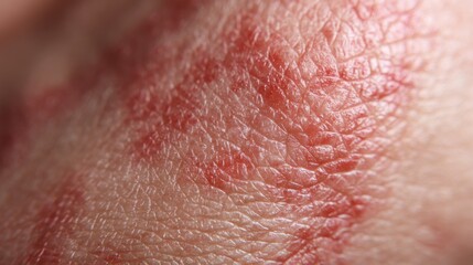 Naklejka premium Skin shows raised wheals and erythema after an allergy test