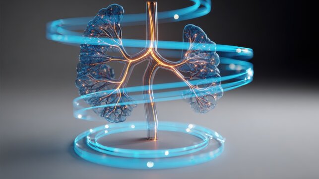 A 3D biliary tree model shows a guidewire path and holographic rings marking branches