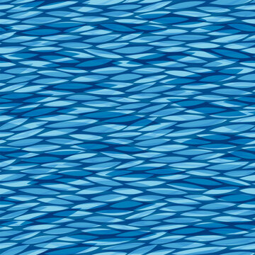Summer wavy seamless pattern. Abstract sea waves print.