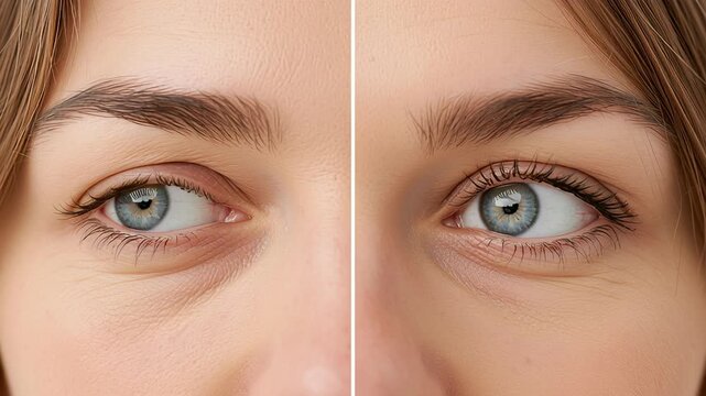 4k video of blepharoplasty before and after results.