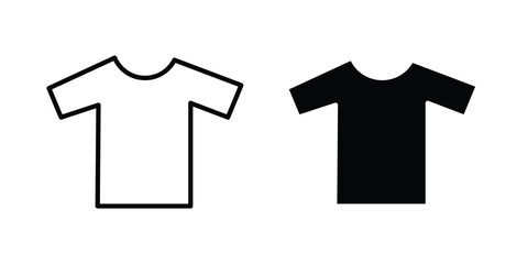 Naklejka premium T shirt icon for mobile apps and websites.
