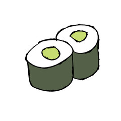 Kappa Maki Sushi (Cucumber) © znstudio