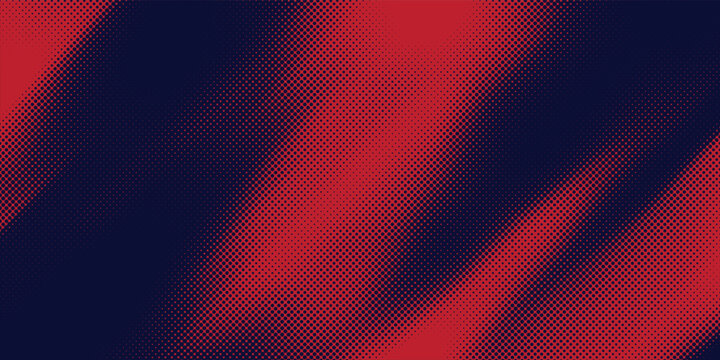 Futuristic cyber network mesh with glowing ruby red geometric dither particles background illustration