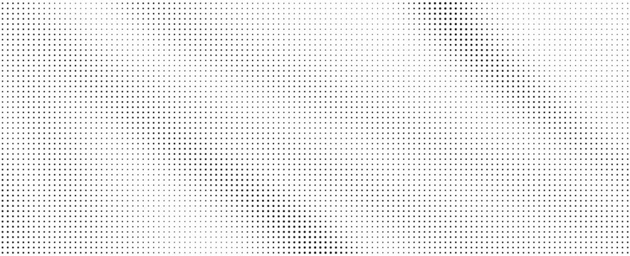 Abstract halftone wave dotted background. Futuristic twisted grunge pattern, dot, circles. Vector modern optical pop art texture for posters, business cards, cover, labels mock-up, stickers layout