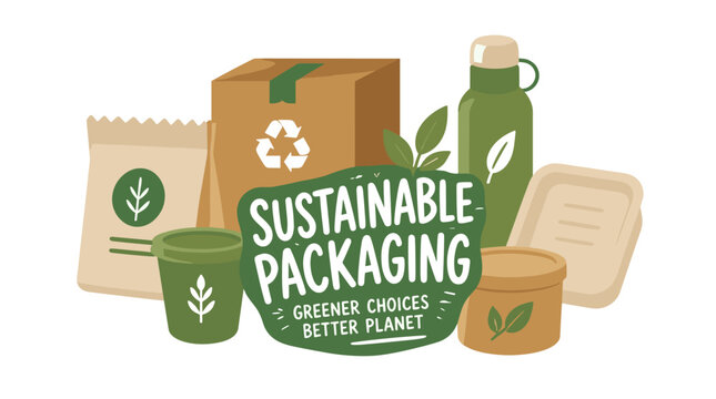 Sustainable Packaging and Eco Friendly Containers Collection.