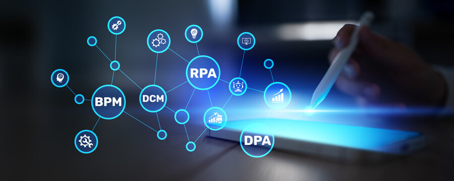RPA BPM DPA DCM Integration for Intelligent Automation and Business Process Optimization.