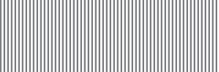 Naklejka premium Narrow black-white vertical lines. Symmetric geometric ornament. Striped seamless pattern, abstract wallpaper. Digital paper for textile print, page fill. Vector