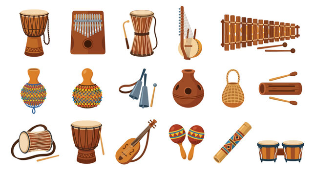 Traditional Latin American Musical Instruments.