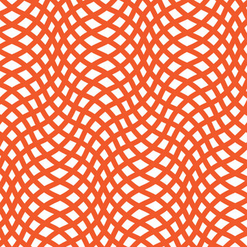 Textura abstrata de linhas curvas entrela&ccedil;adas em tons de laranja