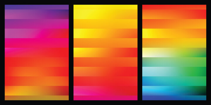 Vibrant colorful gradient backgrounds with pixelated texture