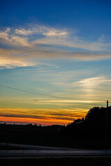 sunset over the city © Karol