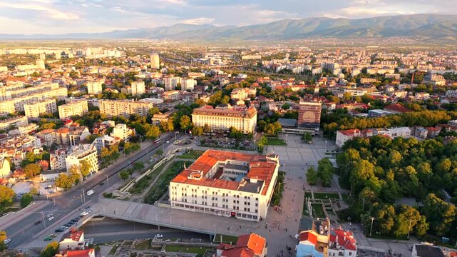 Plovdiv City Bulgaria Golden Hour