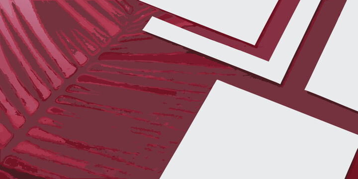 Abstract geometric pattern with red and white angled shapes