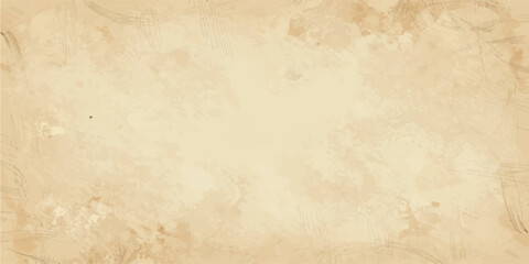 Old vintage grunge parchment paper texture background with worn aged stained surface and beige brown antique page design