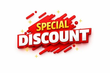 Fototapeta premium Special discount sale explosion banner with bright colors
