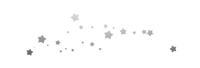 Shooting black star on a transparent white background. Festive star sprinkles, vector, png. © Iryna