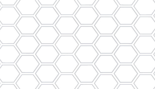 Seamless honeycomb grid background, hexagonal abstract repeating pattern texture.