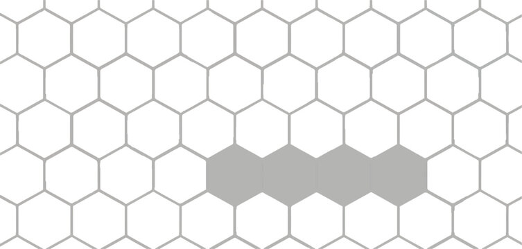 Seamless honeycomb grid background, hexagonal abstract repeating pattern texture.