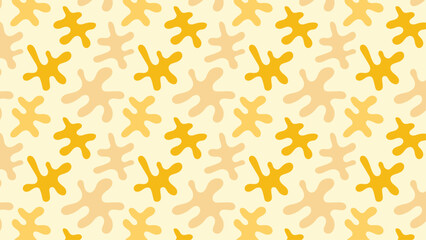 Fototapeta premium Retro starfish seamless pattern in warm yellow tones. Minimalist coastal background for wallpaper, scrapbook paper, textile print and summer fabric design
