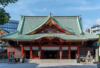 Fototapeta premium Main hall of Kanda Myojin Shrine, Tokyo