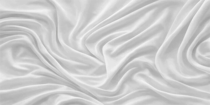 Elegant white silk satin fabric background with soft flowing waves, smooth texture, luxury textile backdrop, elegant shiny drapery design with subtle color elegance