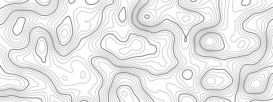 Ocean floor with detailed nautical chart and radar pattern. Topographic map vector marine texture for navigation design and deep. Sea exploration illustration world view of sonar scan.