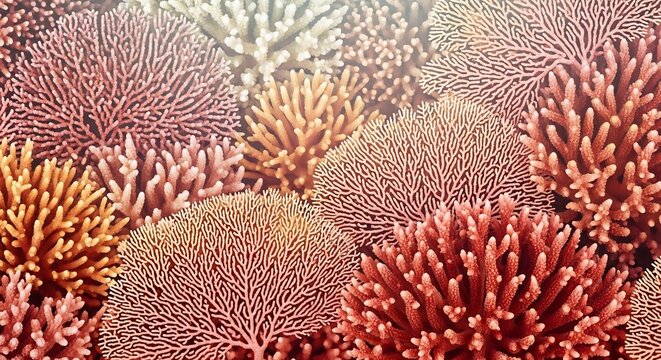 Vibrant Underwater Coral Reef Ecosystem teeming with life.