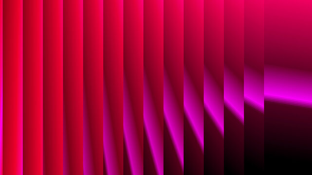 Abstract dark red and magenta background with vertical geometric panels. Modern gradient stripe template with copy space for commercial banner design.