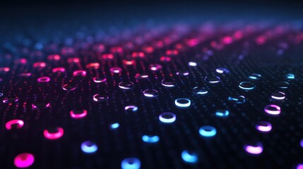 Fototapeta premium Abstract glowing dots on a surface